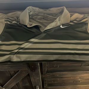 Large NIKE Men's Tour DriFit Stripe Golf Polo